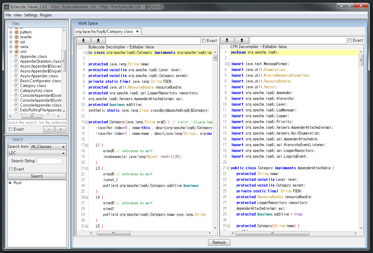 ByteCode View Decompile
